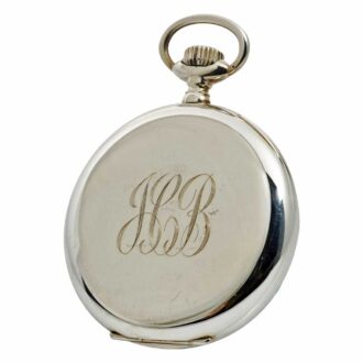 Swiss silver open faced deck watch Circa 1945 Swiss silver open faced deck watch Circa 1945