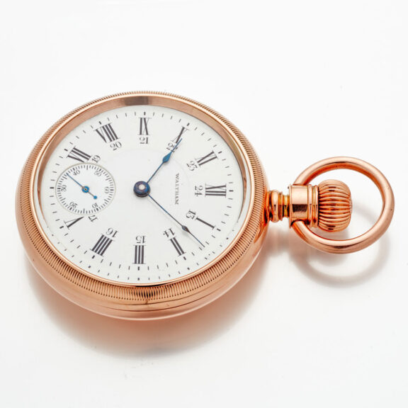 Rare American heavy gold lever watch by Waltham Circa 188 Rare American heavy gold lever watch by Waltham Circa 188