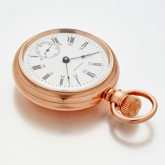 Rare American heavy gold lever watch by Waltham Circa 188 Rare American heavy gold lever watch by Waltham Circa 188