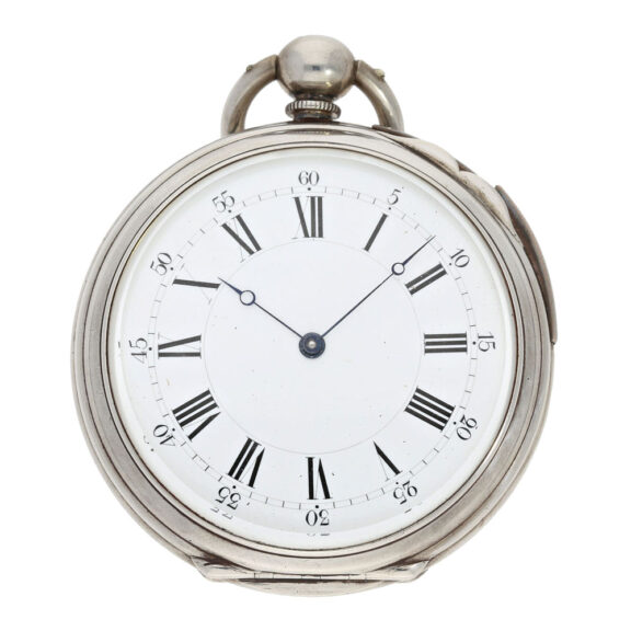 Large Swiss silver quarter repeating pocket watch Circa 1800 Large Swiss silver quarter repeating pocket watch Circa 1800