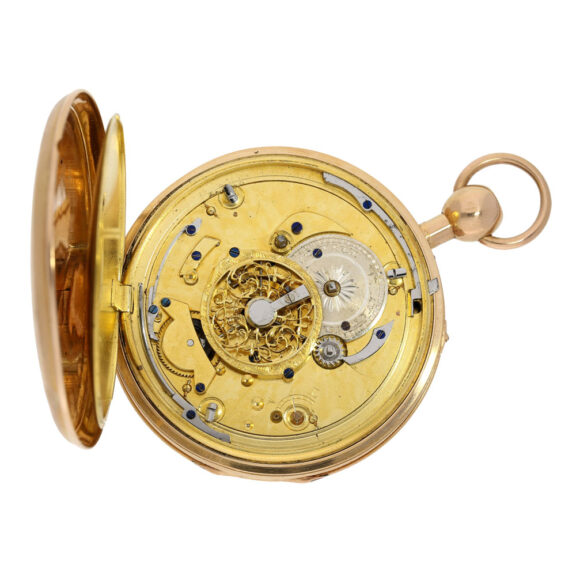 French gold repeating watch pair in original box Circa 1820 French gold repeating watch pair in original box Circa 1820