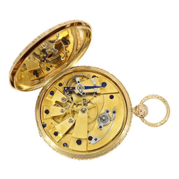 English 18k gold Lepine open faced pocket watch Circa 1850 English 18k gold Lepine open faced pocket watch Circa 1850