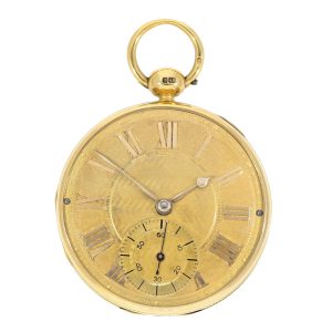 English gold open faced with Massey escapement Circa 1824