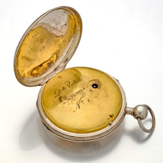 Rare French silver repeating watch with Jaquemarts Circa 1820