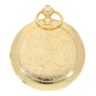 Swiss gold watch with convertible cabriolet case Circa 1850