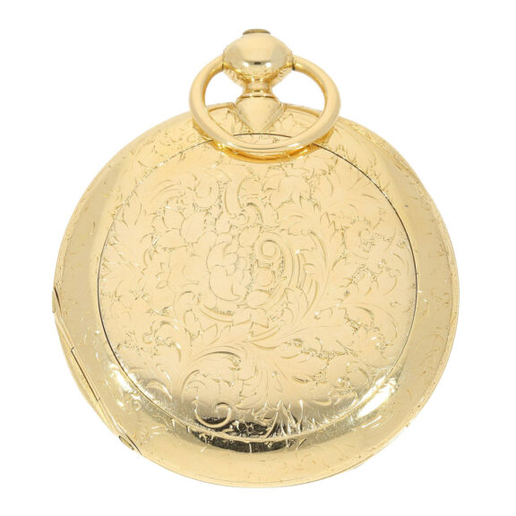Swiss gold watch with convertible cabriolet case Circa 1850 Swiss gold watch with convertible cabriolet case Circa 1850