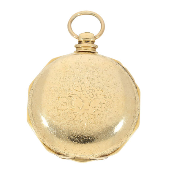 Extremely heavy English gold hunting cased watch Circa 1820 Extremely heavy English gold hunting cased watch Circa 1820