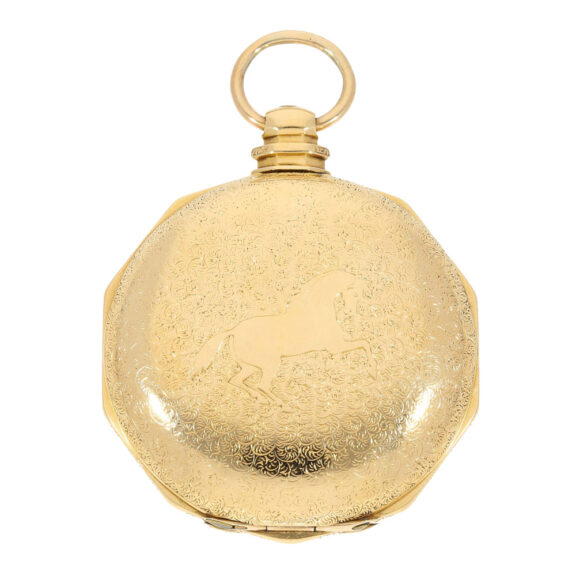 Extremely heavy English gold hunting cased watch Circa 1820 Extremely heavy English gold hunting cased watch Circa 1820