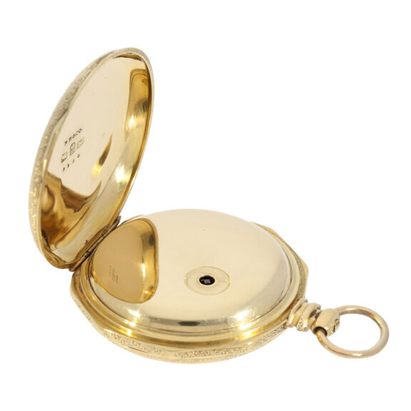 Extremely heavy English gold hunting cased watch Circa 1820 Extremely heavy English gold hunting cased watch Circa 1820