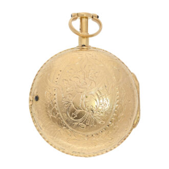 French gold verge quarter repeating watch Circa 1750