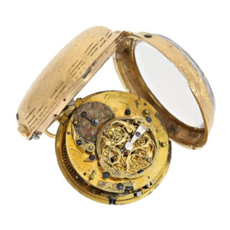 French gold verge quarter repeating watch Circa 1750