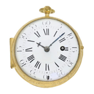 French gilt Oignon watch with "mythological scene" Circa 1720