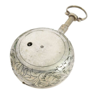 German silver repoussé "St. Georg kills the dragon" Circa 1760
