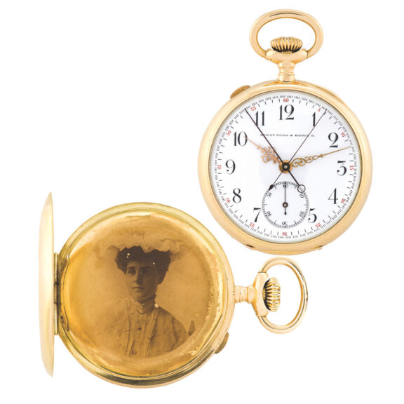 Swiss split seconds chronograph ‘equestrian trophy’ yellow gold Circa 1890 Swiss split seconds chronograph ‘equestrian trophy’ yellow gold Circa 1890