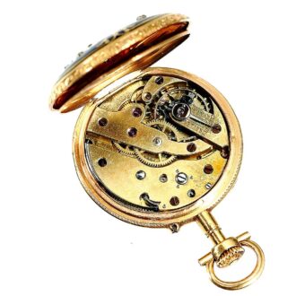 Ornamental Belgium lady's pendant watch Circa 1880