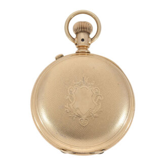 Swiss pink gold split seconds chronograph watch Circa 1890