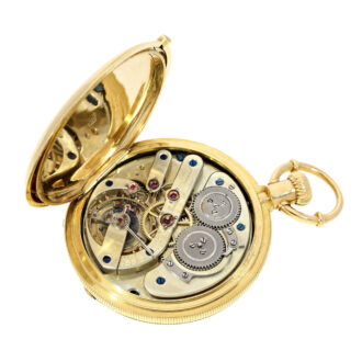 Swiss 18k yellow gold open faced pocket watch Circa 1870
