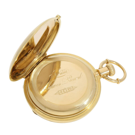 Swiss 18k yellow gold open faced pocket watch Circa 1870 Swiss 18k yellow gold open faced pocket watch Circa 1870