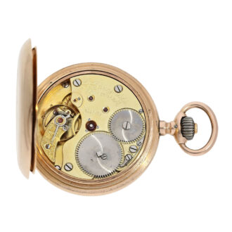 German 14k gold engine turned lever pocket watch Circa 1899