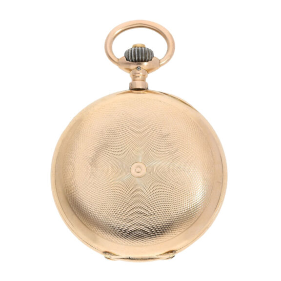 German 14k gold engine turned lever pocket watch Circa 1899 German 14k gold engine turned lever pocket watch Circa 1899