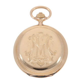 Large German gold Glashütte hunting cased watch Circa 1900