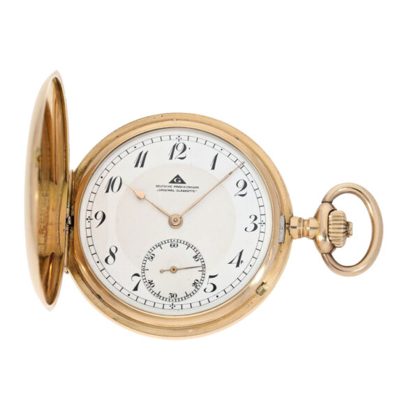 Classic 14k gold German hunting cased watch Circa 1918