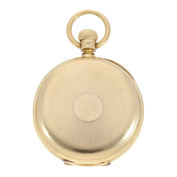 German 18k gold open faced lever pocket watch Circa 1882 German 18k gold open faced lever pocket watch Circa 1882