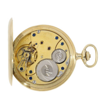 German 14k gold watch with engine turned dial Circa 1935