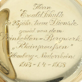Fine German hunting cased watch in original box Circa 1938