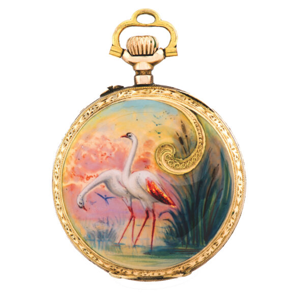Swiss keyless pendant watch by Louis Muller & Cie, Circa 1890