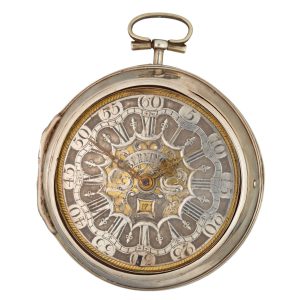 Dutch verge watch with date and champleve dial Circa 1750