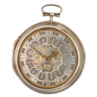 Dutch verge watch with date and champleve dial Circa 1750