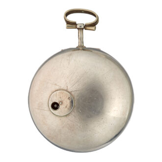 A Dutch verge watch with date and champleve dial Circa 1750