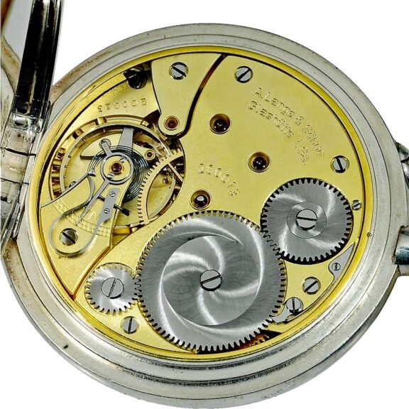Silver Glashütte deck watch with power reserve Circa 1940 Silver Glashütte deck watch with power reserve Circa 1940