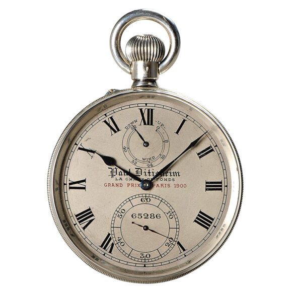 Swiss deck watch with 52h power reserve indicator Circa 1924