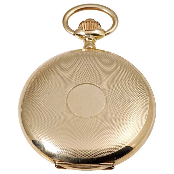 Swiss 14k rose gold hunting cased pocket watch Circa 1900 Swiss 14k rose gold hunting cased pocket watch Circa 1900