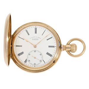 German pink gold lever watch with original papers Circa 1904