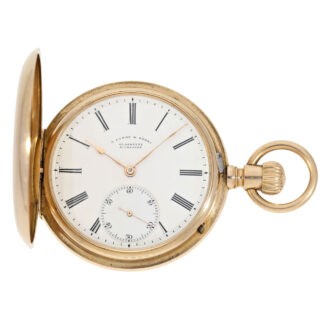 German pink gold lever watch with original papers Circa 1904