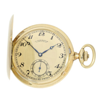 German 14k gold lever watch with original box Circa 1938