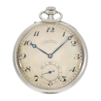 Rare German platinum watch with platinum chain Circa 1932