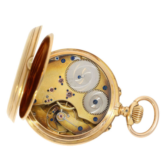 Rare German 18k gold watch with triple calendar Circa 1885 Rare German 18k gold watch with triple calendar Circa 1885