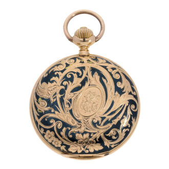 German 18k pink gold Renaissance pocket watch Circa 1900