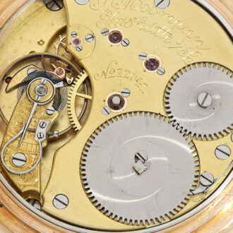 German 18k pink gold Renaissance pocket watch Circa 1900