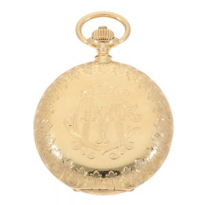 German pink gold splendour hunting cased watch Circa 1908