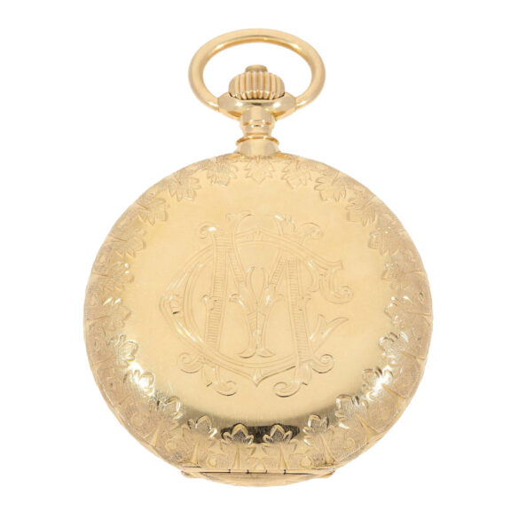 German pink gold splendour hunting cased watch Circa 1908