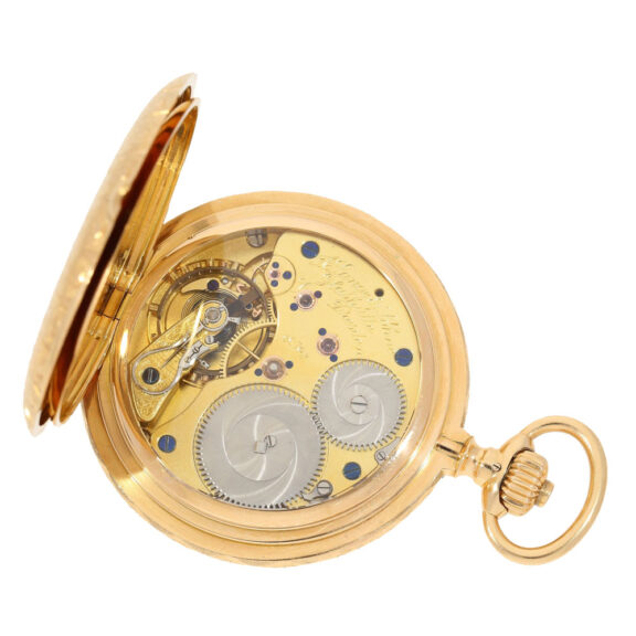 German pink gold splendour hunting cased watch Circa 1908 German pink gold splendour hunting cased watch Circa 1908