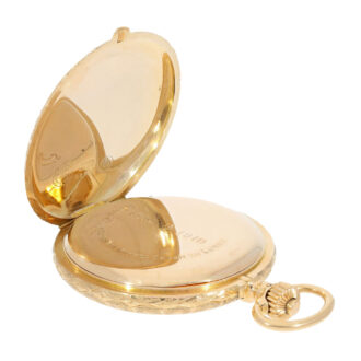 German pink gold splendour hunting cased watch Circa 1908