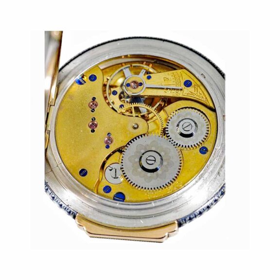 Swiss Niello-silver pink gold pocket watch Circa 1890 Swiss Niello-silver pink gold pocket watch Circa 1890