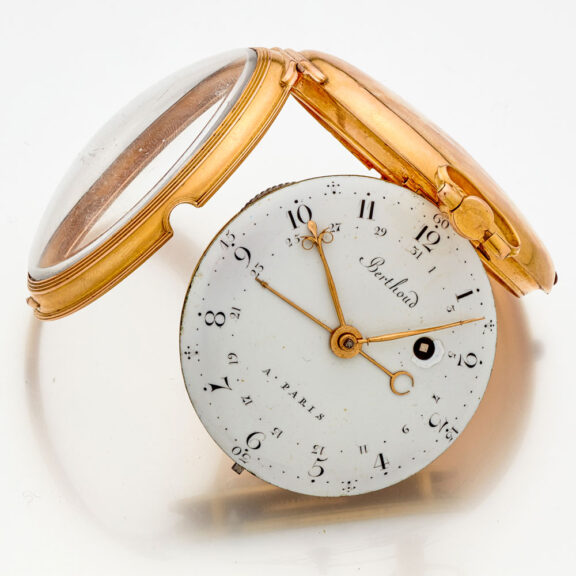 French 18 carat gold verge pocket watch with date Circa 1795 French 18 carat gold verge pocket watch with date Circa 1795