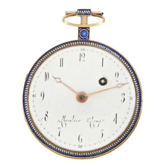 Swiss gold/enamel watch in the style of Gregson Circa 1800